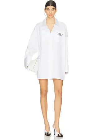 OFF-WHITE Poplin Roxy Shirt Dress in . Size 38, 40.