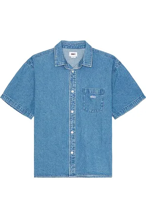 Obey Bigwig Denim Shirt in . Size S.