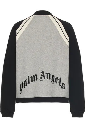 Palm Angels Curved Logo Track Varsity Jacket in . Size M, S, XL/1X.