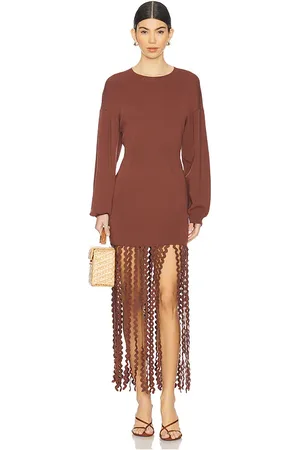 SIMON MILLER Wallis Knit Fringe Dress in . Size S, XS.