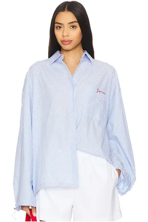 Fiorucci Embroidered Drawstring Shirt in . Size 40.