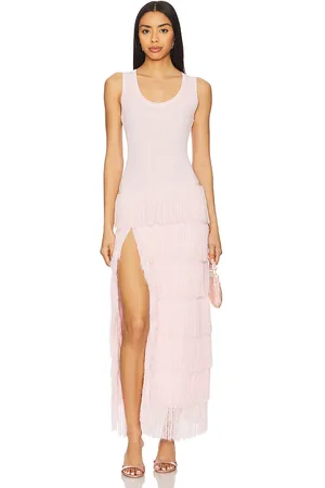 AKNVAS Donzetta Knit Fringe Dress in . Size M, S.