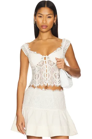 For Love & Lemons Doily Lace Top in . Size M, S, XS.