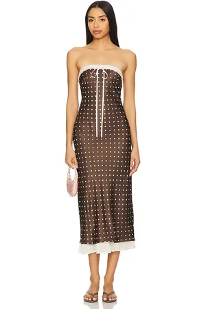 For Love & Lemons Daisy Mae Midi Dress in . Size L, XL.