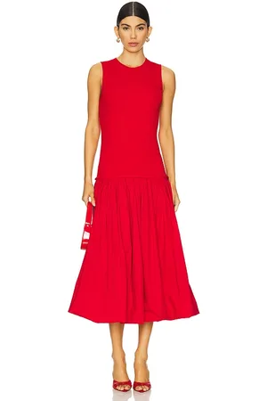 SIMON MILLER Yanez Poplin Combo Dress in . Size M, S, XL, XS.