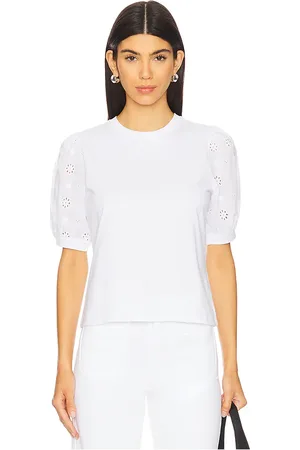 Frame The Lace Sleeve Tee in . Size M, S, XS.