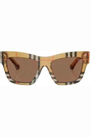 Burberry Check Square Sunglasses in .