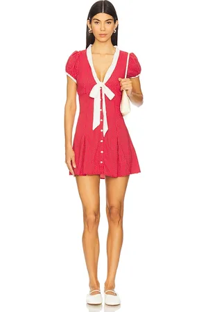 Frankies Bikinis Manhattan Crepe Dress in . Size L.