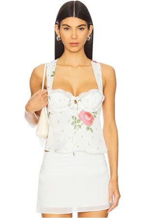 For Love & Lemons Rosebud Corset Top in . Size L.