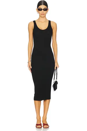 ENZA COSTA Silk Knit Tank Midi Dress in . Size S, XS.