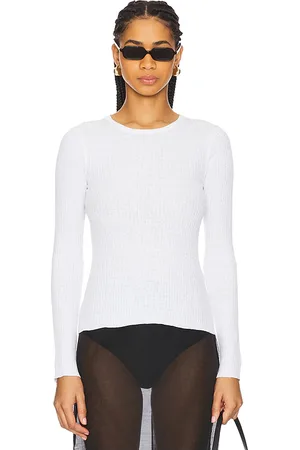 ENZA COSTA Rib Long Sleeve Sweater Tee in . Size S, XS.
