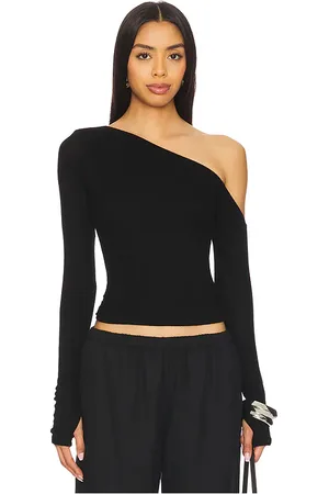 Michael Lauren Magdaleno Long Sleeve Asymmetrical Fitted Cold Shoulder Top in . Size M, S, XL, XS.