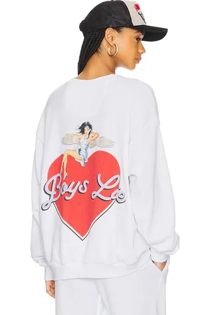 Boys Lie On The Edge Thermal Kara Crewneck in . Size XL/XXL.