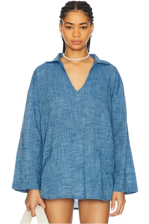 Seafolly Longline Beach Shirt in . Size M, S, XL, XS.