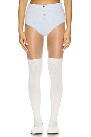 For Love & Lemons Cupid Knit High Waisted Panty in . Size M, S, XL, XS.