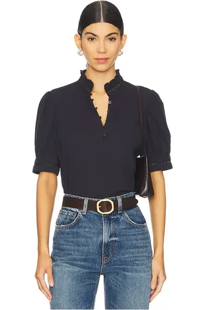 Frame The Ruffle Collar Top in . Size M, S, XS.