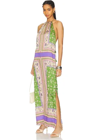 MISA Samantha Dress in Green,Purple. Size M, S, XS.
