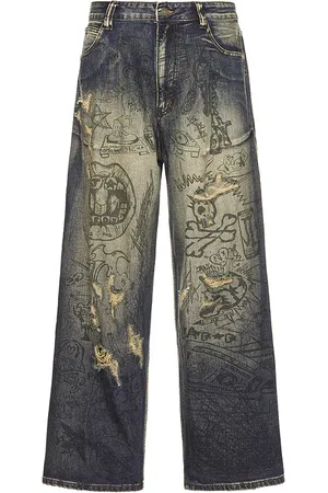 Jaded London Grafitti Colossus Washed Jean in . Size 30, 32, 34, 36.