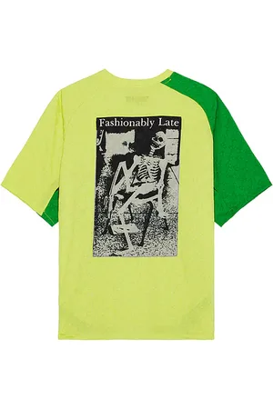 Pleasures Late Sport Shirt in Lemon, Mint. Size M, S, XL/1X.
