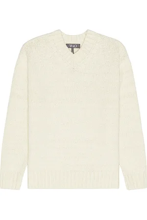 WAO Slub Yarn V-neck Sweater in . Size M, S.