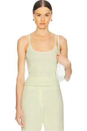 Leset Pointelle Classic Tank Top in . Size M, S, XL, XS.