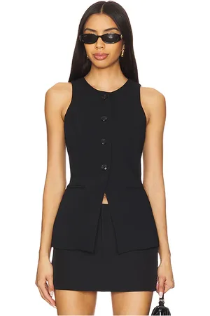 GOOD AMERICAN Luxe Suiting Sculpted Vest in . Size M, S, XL/1X, XS, XXL/2X, XXXL/3X, XXXXL/4X.