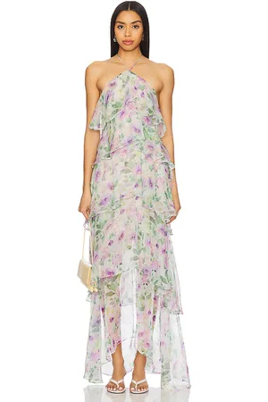 ELLIATT Mirabelle Dress in Purple, Sage. Size M, S, XL, XS.
