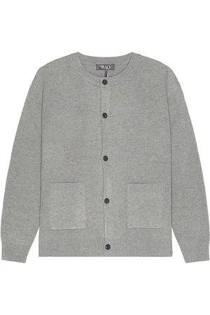 WAO Wool Blend Round Neck Cardigan in . Size M, S, XL/1X.
