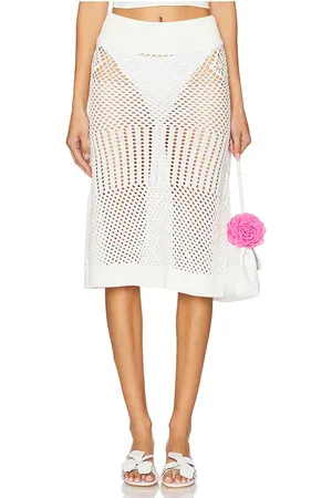 Frankies Bikinis Orchard Crochet Midi Skirt in . Size M, S, XL, XS.