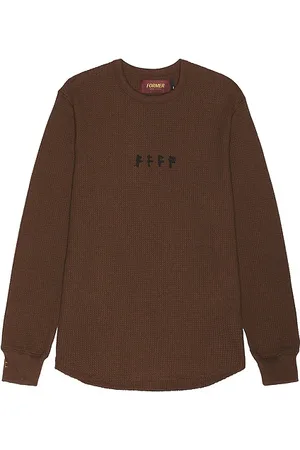 FORMER AG Long Sleeve Waffle Shirt in . Size M, S, XL/1X.