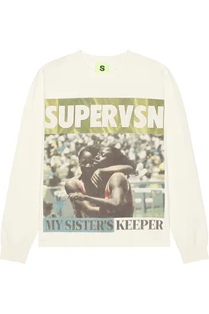 SUPERVSN Sisters Keeper Long Sleeve Tee in . Size M, S, XL/1X.