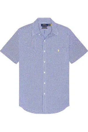 Ralph Lauren Seersucker Pocket Sport Shirt in . Size M, S, XL/1X.