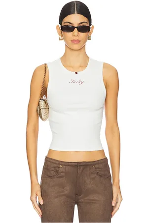 Frankies Bikinis X Bella Hadid Reno Rib Tank in . Size L.