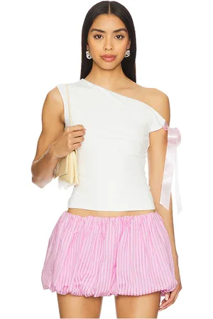 MORE TO COME Raquel Tie Sleeve Top in . Size M, S, XL, XS, XXS.