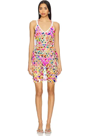 Milly Sequin Crochet Mini Dress in . Size XS/S.