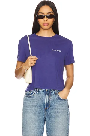Favorite Daughter Cropped Collegiate Tee in . Size M, S, XS.