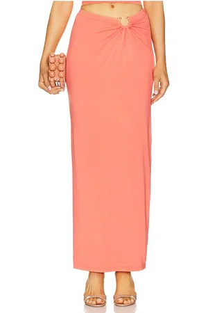 GOOD AMERICAN Stretch Jersey Maxi Skirt in . Size M, S, XS, XXL/2X, XXXL/3X, XXXXL/4X.