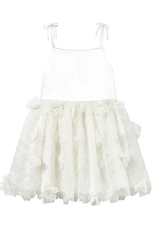 Self-Portrait Kids Embellished Tulle Dress in . Size 6/7.