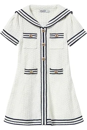 Self-Portrait Kids Textured Knit Dress in . Size 6/7.