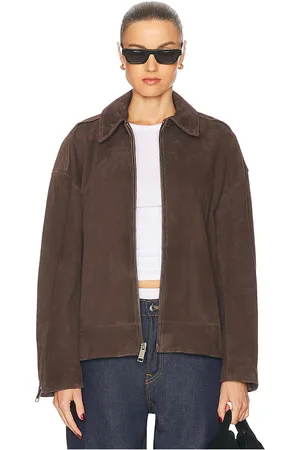 GRLFRND Alek Suede Jacket in . Size S, XL, XS.