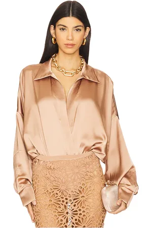 Norma Kamali Super Oversized Boyfriend Neck Shirt Bodysuit in . Size M, S, XL, XS.