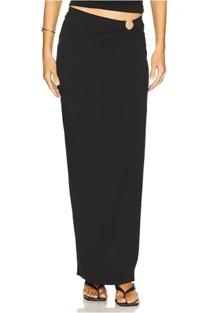 GOOD AMERICAN Stretch Jersey Maxi Skirt in . Size M, S, XS, XXL/2X, XXXL/3X.