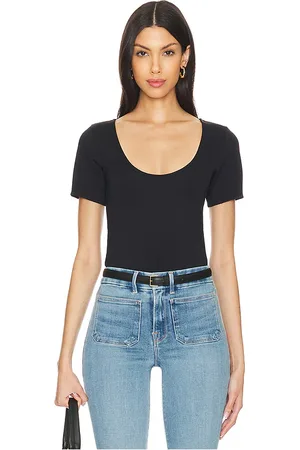 GOOD AMERICAN Scuba Scoop Crop Tee in . Size XS.
