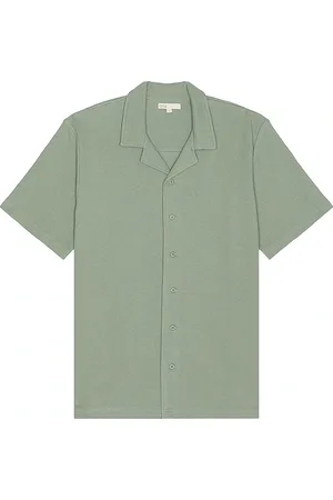 ONIA Macro Waffle Vacation Shirt in . Size M, S, XL/1X.