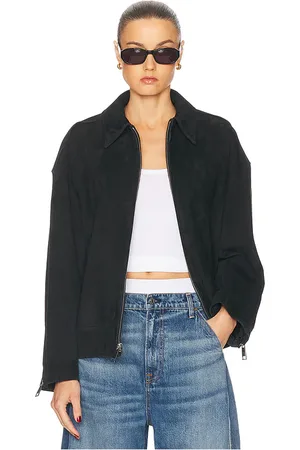 GRLFRND Alek Suede Jacket in . Size M, S, XL, XS, XXS.