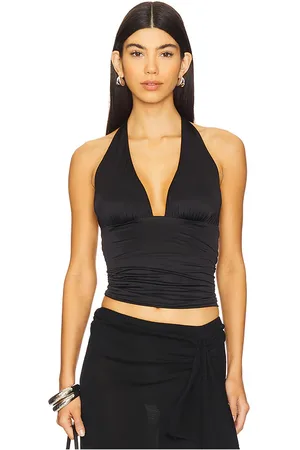 GOOD AMERICAN Slinky Jersey Halter Top in . Size M, XXL/2X, XXXL/3X, XXXXL/4X.