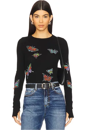 LAUREN MOSHI Mckinley Vintage Butterflies Thermal Top in . Size S, XS.