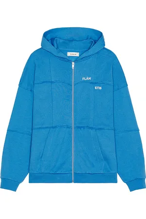 FLÂNEUR Cut & Sew Zip-Up Hoodie in . Size M, S, XL/1X.