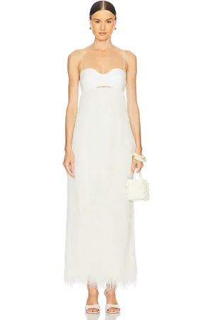 CLEA Selene Fringe Longline Dress in . Size M, S.