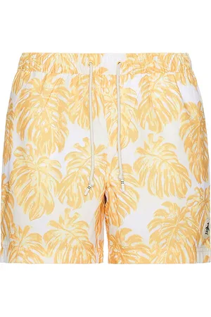 Original Penguin 5 All Over Print Monstera Swim Trunk in . Size M, S, XL/1X.